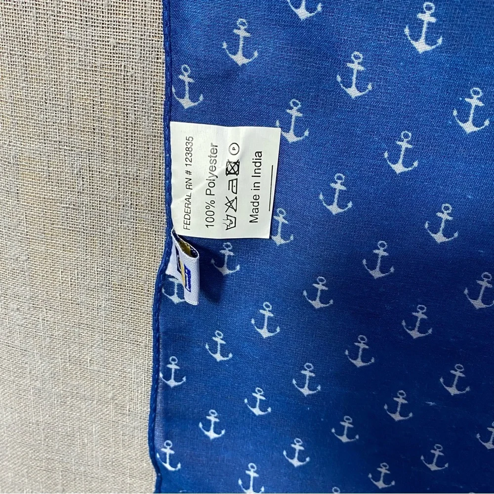 Dei anchor Scarf Blue & White‎